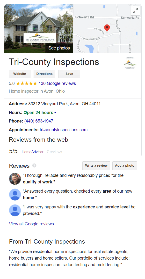 best reviews for Cleveland home inspectors